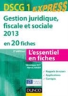 Image for DSCG 1 - Gestion Juridique, Sociale, Fiscale 2013
