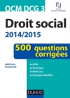 Image for QCM DCG 3 - Droit Social 2014/2015