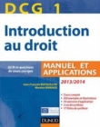 Image for DCG 1 - Introduction Au Droit 2013/2014