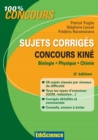 Image for Sujets Corriges Concours Kine - 2E Ed: Biologie, Physique, Chimie