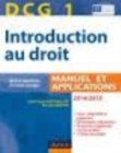 Image for Introduction au droit [electronic resource] :  manuel et applications, avec QCM et questions de cours corrigés DCG 1 /  Jean-François Bocquillon, Martine Mariage. 