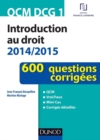 Image for QCM DCG 1 - Introduction Au Droit 2014/2015 - 2Eme Edition
