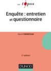 Image for Enquete: Entretien Et Questionnaire - 3E Edition