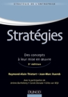 Image for Strategies - 3E Ed: Des Concepts a Leur Mise En Oeuvre