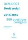 Image for QCM DCG 3 - Droit Social 2015/2016