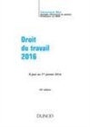 Image for Droit Du Travail 2016 - 20E Ed