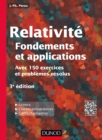 Image for Relativite: Fondements Et Applications - 3E Ed. - Avec 150 Exercices Et Problemes Resolus