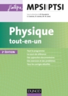 Image for Physique Tout-En-Un MPSI-PTSI - 2E Ed
