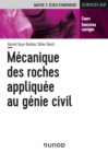 Image for Mécanique des roches appliquée au Génie civil