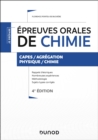 Image for Epreuves Orales De Chimie - 4E Ed: Capes/Agregation