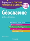 Image for Geographie - Professeur Des Ecoles - Oral / Admission - CRPE 2020-2021