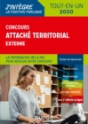 Image for Concours Attache Territorial Externe: Tout-En-Un - 2020
