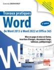 Image for Travaux Pratiques - Word - 2E Ed: De Word 2013 A Word 2022 Et Office 365