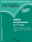 Image for Adjoint Du Patrimoine De 1Re Classe 2013-2014: Concours Externe, Concours Interne, 3E Concours, Examen Professionnel. Categorie C