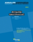 Image for Attache Territorial 2016. Concours: Concours Externe, Interne, 3E Concours. Categorie A