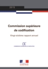 Image for Rapport Annuel 2015 De La Commission Superieure De Codification: Vingt-Sixieme Rapport Annuel 2015