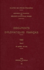 Image for Documents Diplomatiques Francais : 1960 - Tome I (1er Janvier - 30 Juin)