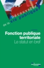 Image for Fonction Publique Territoriale: Le Statut En Bref - 4E Edition
