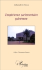 Image for L&#39;experience parlementaire guineenne