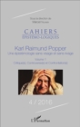 Image for Karl Raimund Popper une epistemologie sans visage et sans rivage Volume 1: Critique(s), Controverse(s) et Confrontation(s)
