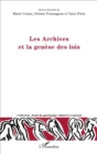 Image for Les Archives et la genese des lois