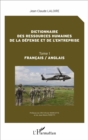 Image for Dictionnaire des ressources humaines de la defense et de l&#39;entreprise: Tome 1 - Francais/Anglais