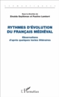 Image for Rythmes d&#39;evolution du francais medieval