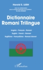 Image for Dictionnaire Romani Trilingue: Anglais - Francais - Romani