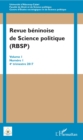 Image for Revue beninoise de Science politique (RBSP): Volume I Numero I 4e trimestre 2017