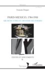 Image for Paris-Mexico, 1784-1910: Architectures et transferts - Textes et documents II