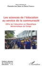 Image for Les sciences de l&#39;education au service de la communaute: Offre de l&#39;education en Republique democratique du Congo