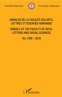 Image for Annales de la faculte des arts, lettres et sciences humaines Vol XVIII - 2018: Annals of the faculty of arts, letters and social sciences