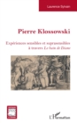Image for Pierre Klossowski: Experiences sensibles et suprasensibles a travers Le Bain de Diane