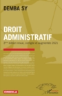 Image for Droit administratif. 3eme edition revue, corrigee et augmentee 2021