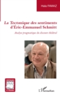 Image for La Tectonique des sentiments d&#39;Eric-Emmanuel Schmitt: Analyse pragmatique du discours theatral