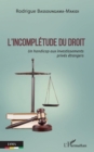 Image for L&#39;incompletude du droit: Un handicap aux investissements prives etrangers