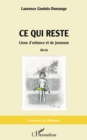 Image for Ce Qui Reste: Lieux D&#39;enfance Et De Jeunesse