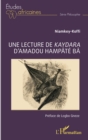 Image for Une lecture de Kaydara d&#39;Amadou Hampate Ba