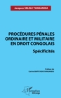Image for Procédures pénales ordinaire et militaire en droit congolais. Spécificités