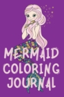 Image for Mermaid Coloring Journal.Stunning Coloring Journal for Girls, contains mermaid coloring pages.