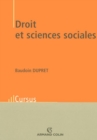Image for Droit Et Sciences Sociales