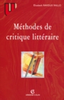 Image for Methodes De Critique Litteraire