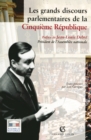 Image for Les Grands Discours Parlementaires De La Cinquieme Republique