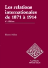 Image for Les Relations Internationales De 1871 a 1914 - 4E Edition