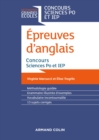 Image for Epreuves D&#39;anglais - Concours Sciences Po Et IEP