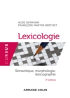 Image for Lexicologie - 5E Ed