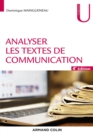 Image for Analyser Les Textes De Communication - 4E Ed