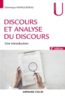 Image for Discours Et Analyse Du Discours - 2E Ed: Une Introduction