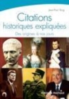 Image for Citations Historiques Expliquees