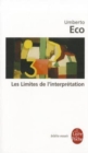 Image for Les limites de l&#39;interpretation